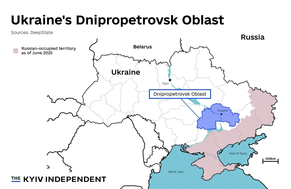 Дніпропетровська область України (Нізар аль-Ріфаї/ The Kyiv Independent)