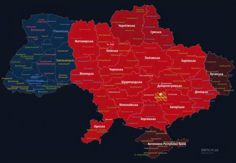Карта повітряної небезпеки України