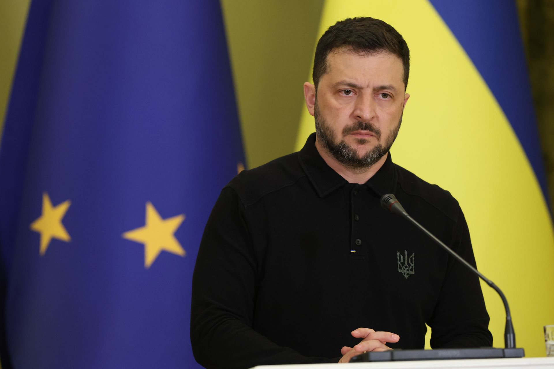 Президент Володимир Зеленський, Київ, Україна, 17 вересня 2025 року. (Віктор Ковальчук / Global Images Ukraine via Getty Images)
