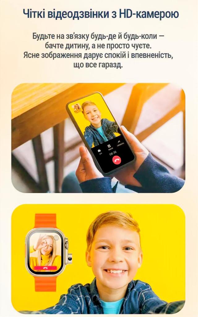 Дитячий смарт годинник A119H із підтримкою 4G SIM прихованою камерою, відеодзвінком та прослушкою