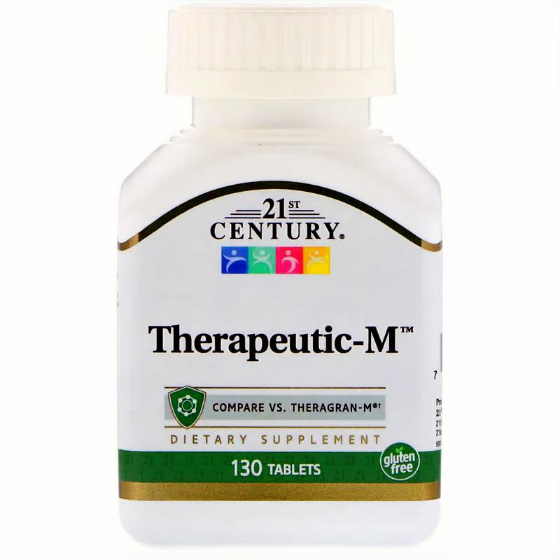Полівітаміни Therapeutic-M, 21st Century, 130 таблеток