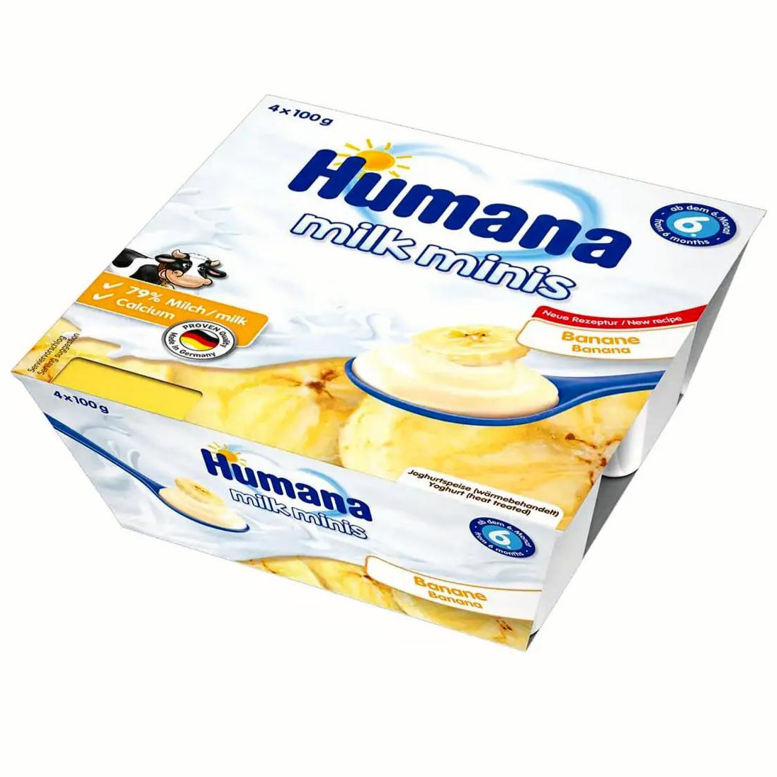Кисломолочний десерт Humana з бананом 400 г