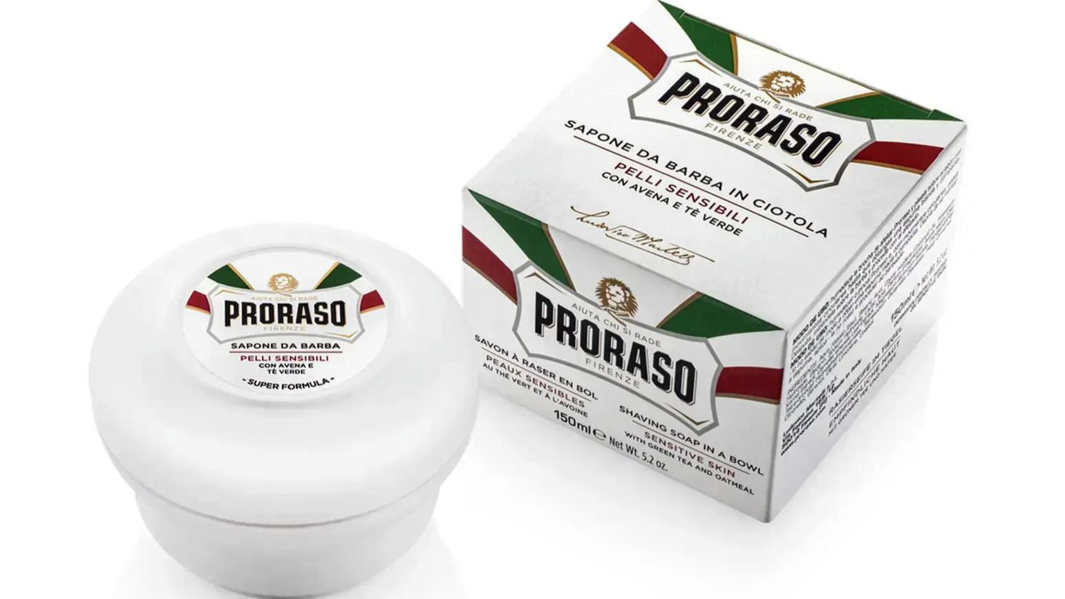 Мыло для бритья Proraso Мыло для бритья в баночке Sensitive Green Tea 150 мл