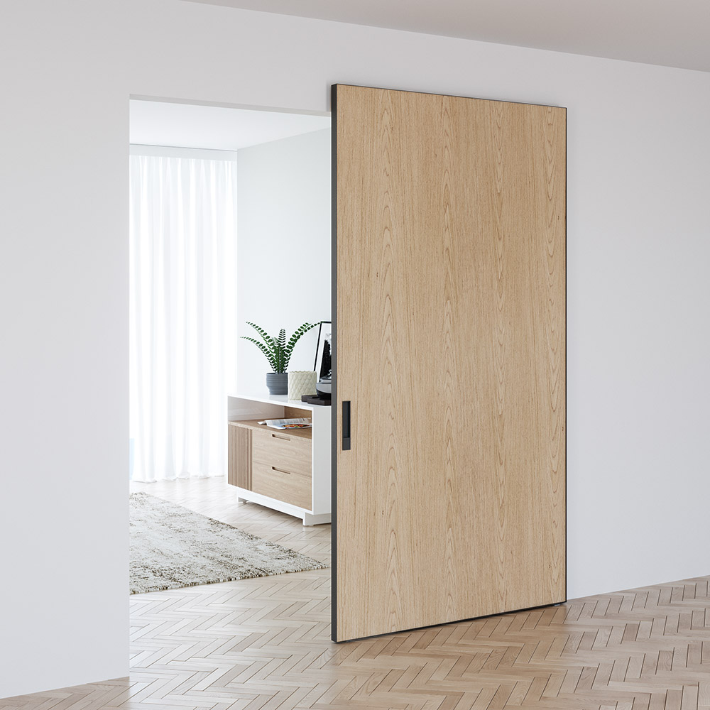 Розсувна перегородка Aludoors PLANO L DESIGN прихованого монтажу (magic)