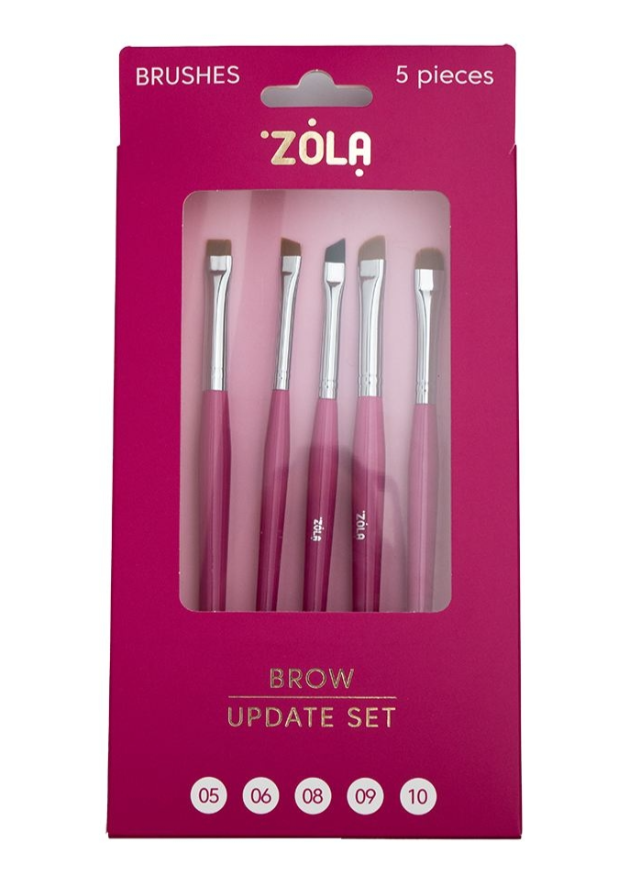 Набор кистей для бровей Zola Brow Update Set (5 шт)