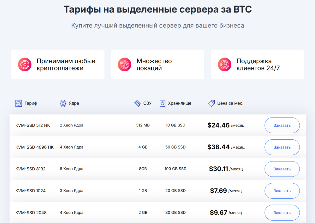 Купите лучший выделенный сервер для вашего бизнеса в Турции за BTC