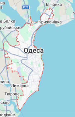 Карта Одессы