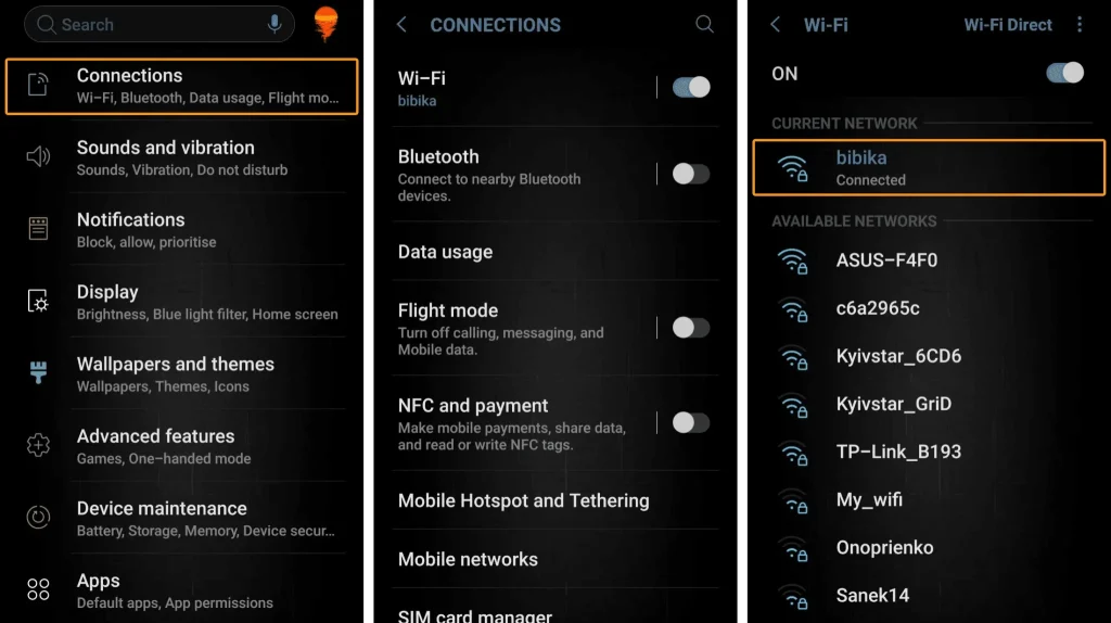 Настройка прокси для сети Wi-Fi