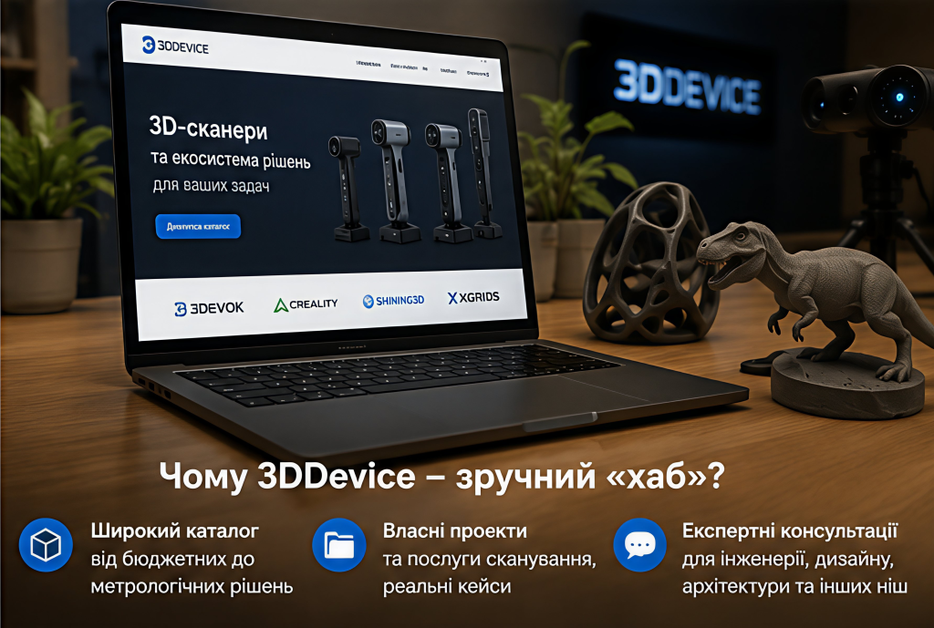 3DDevice «хаб» 3D‑сканування