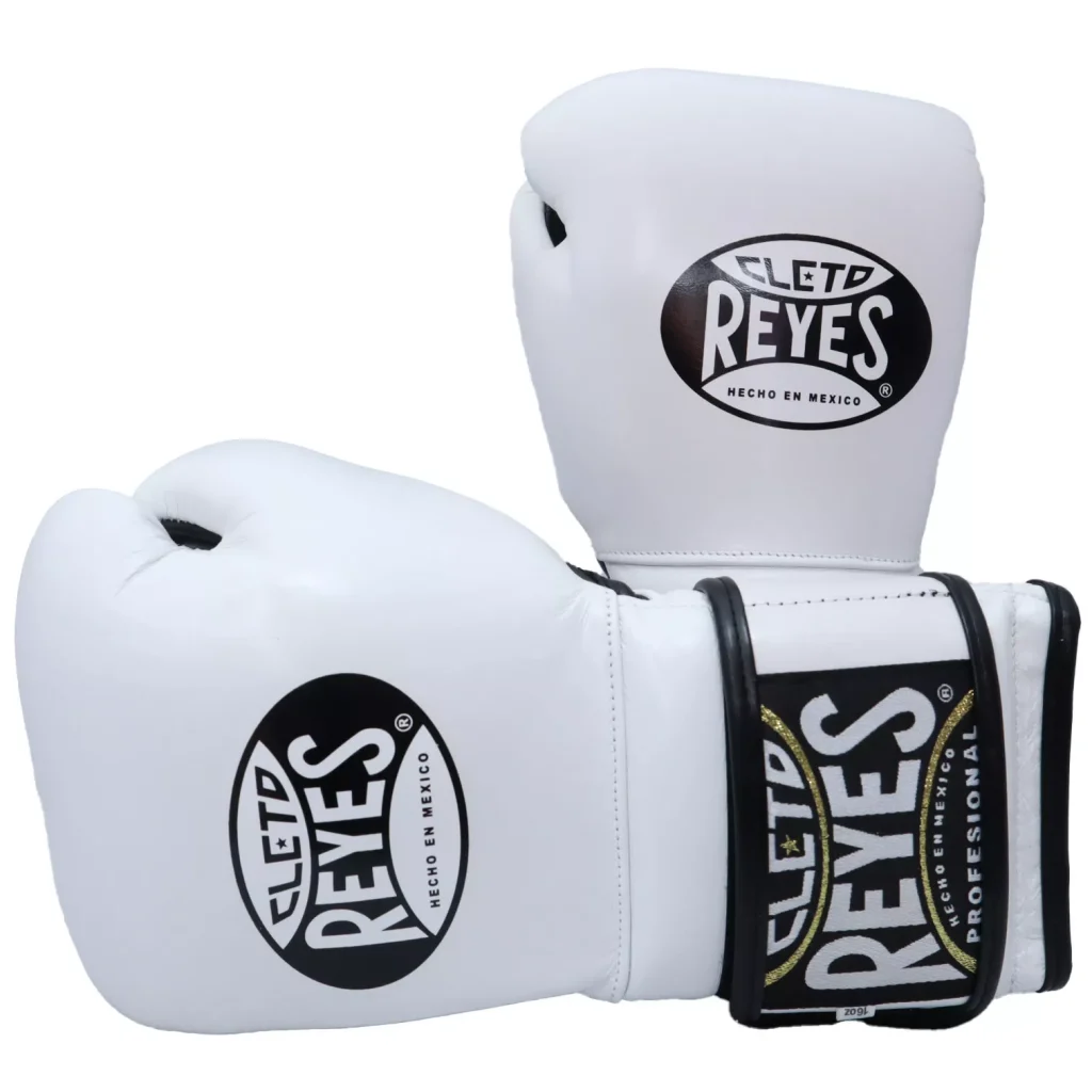 Боксерські рукавички Cleto Reyes Hook and Loop Training Gloves White-12