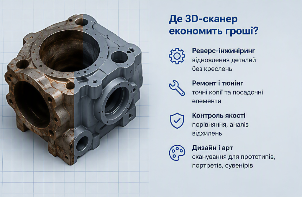 Де 3D‑сканер економить гроші
