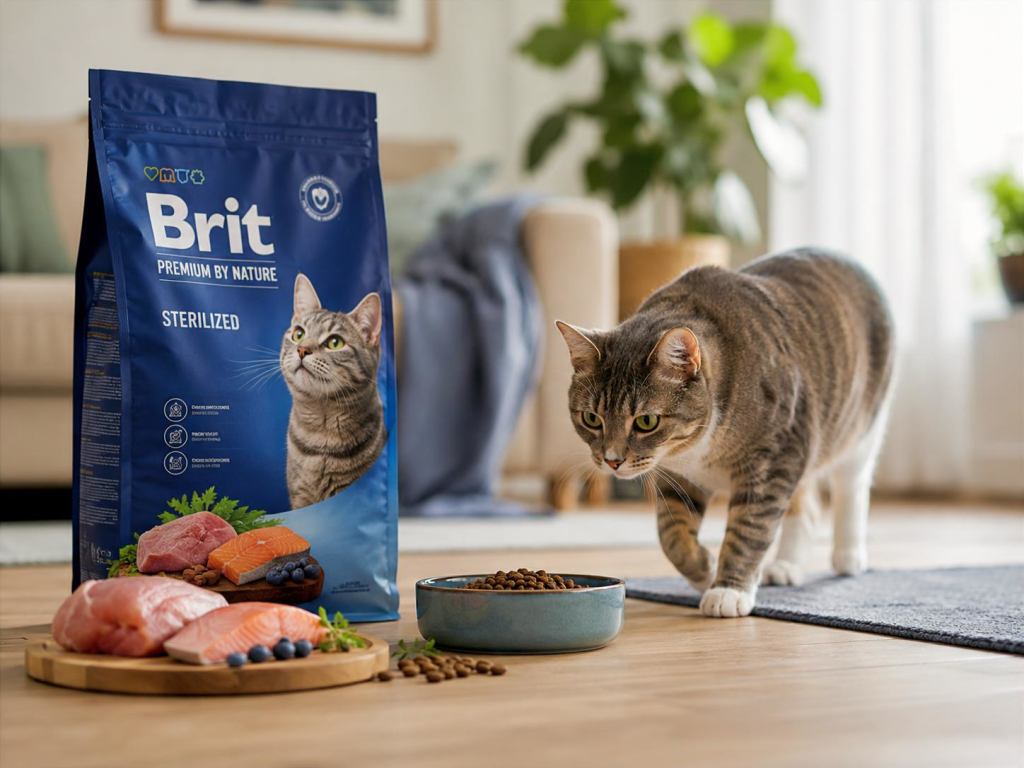 корм Brit Premium для стерилизованной кошки