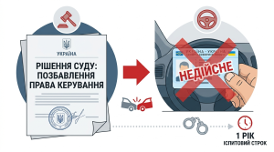 В Одеській області водій проігнорував судове рішення про вилучення посвідчення і став учасником пригоди