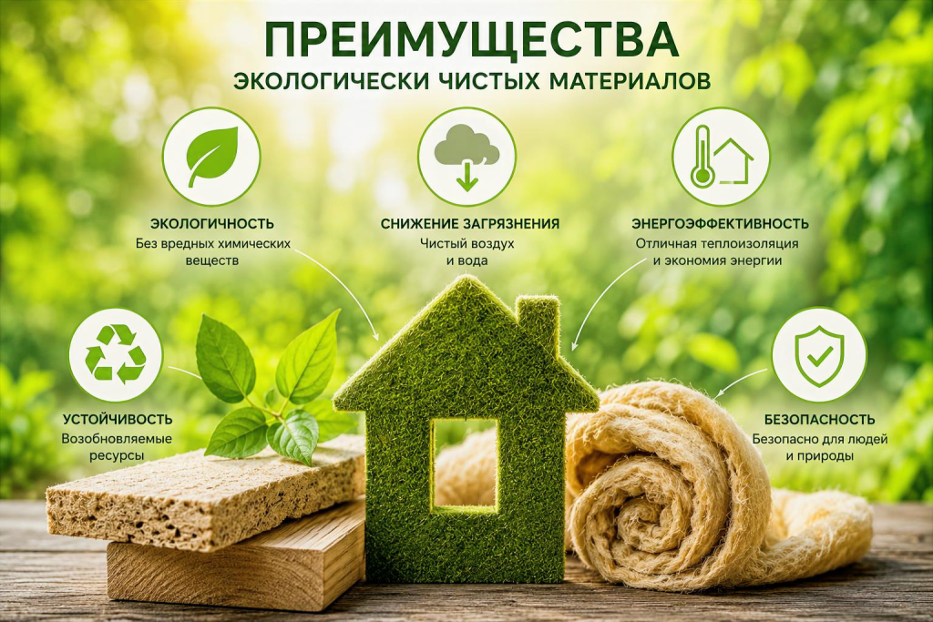 Преимущества использования экологически чистых материалов