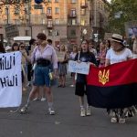 У центрі Миколаєва протестували за відновлення Федорова в Міністерстві оборони