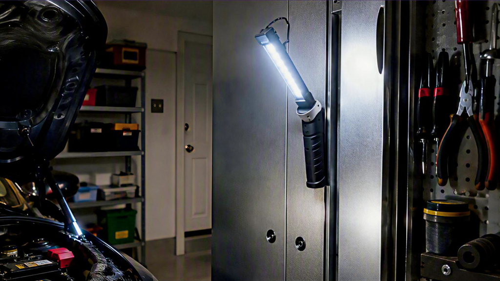 Акумуляторний LED ліхтар для гаража