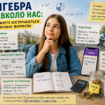 Алгебра навколо нас: де в житті зустрічаються шкільні формули