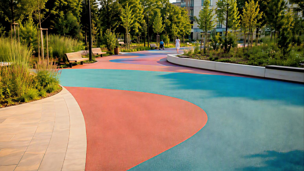 Безшовне EPDM-покриття громадського простору