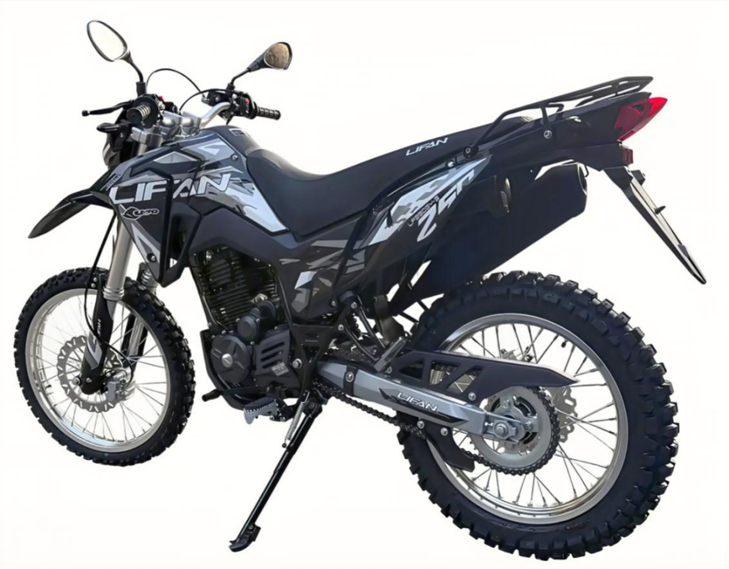 Чорний ендуро мотоцикл Lifan