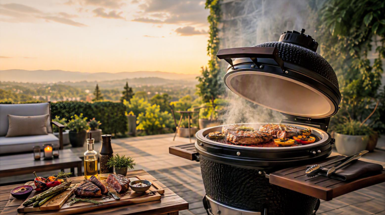 Керамический гриль Kamado для барбекю