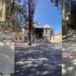 Руйнування будинку на вулиці Богдана Хмельницького