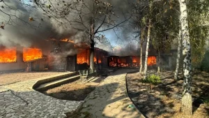 На Одещині реактивний дрон потрапив у житлові будинки, спричинивши пожежу