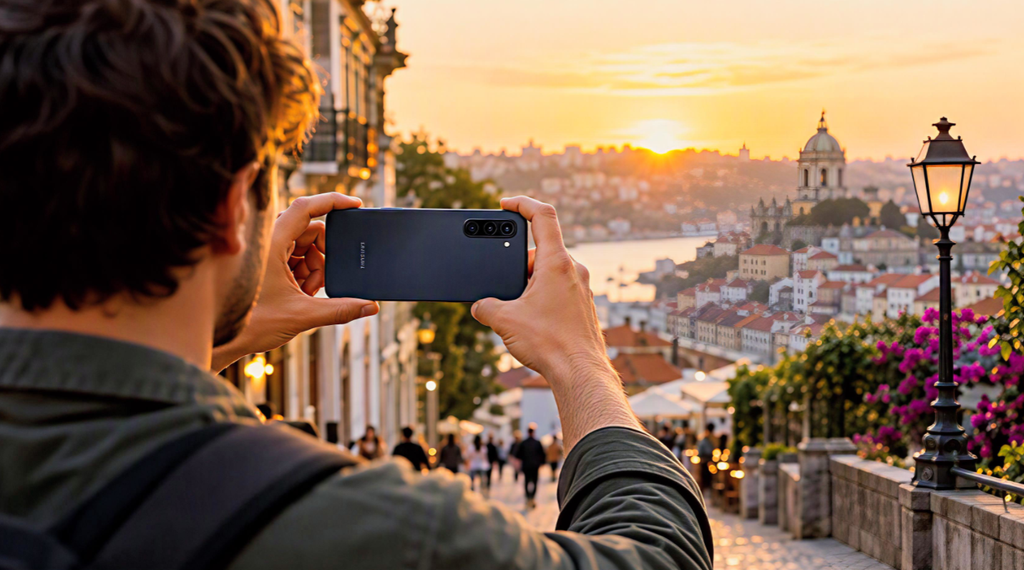 Съемка заката на Samsung Galaxy A57